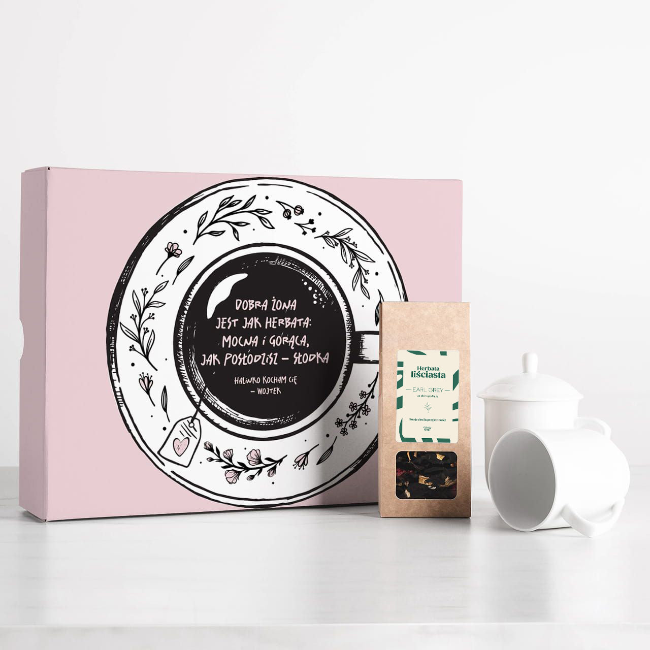 Kubki zaparzacze i herbata - prezent walentynkowy dla żony