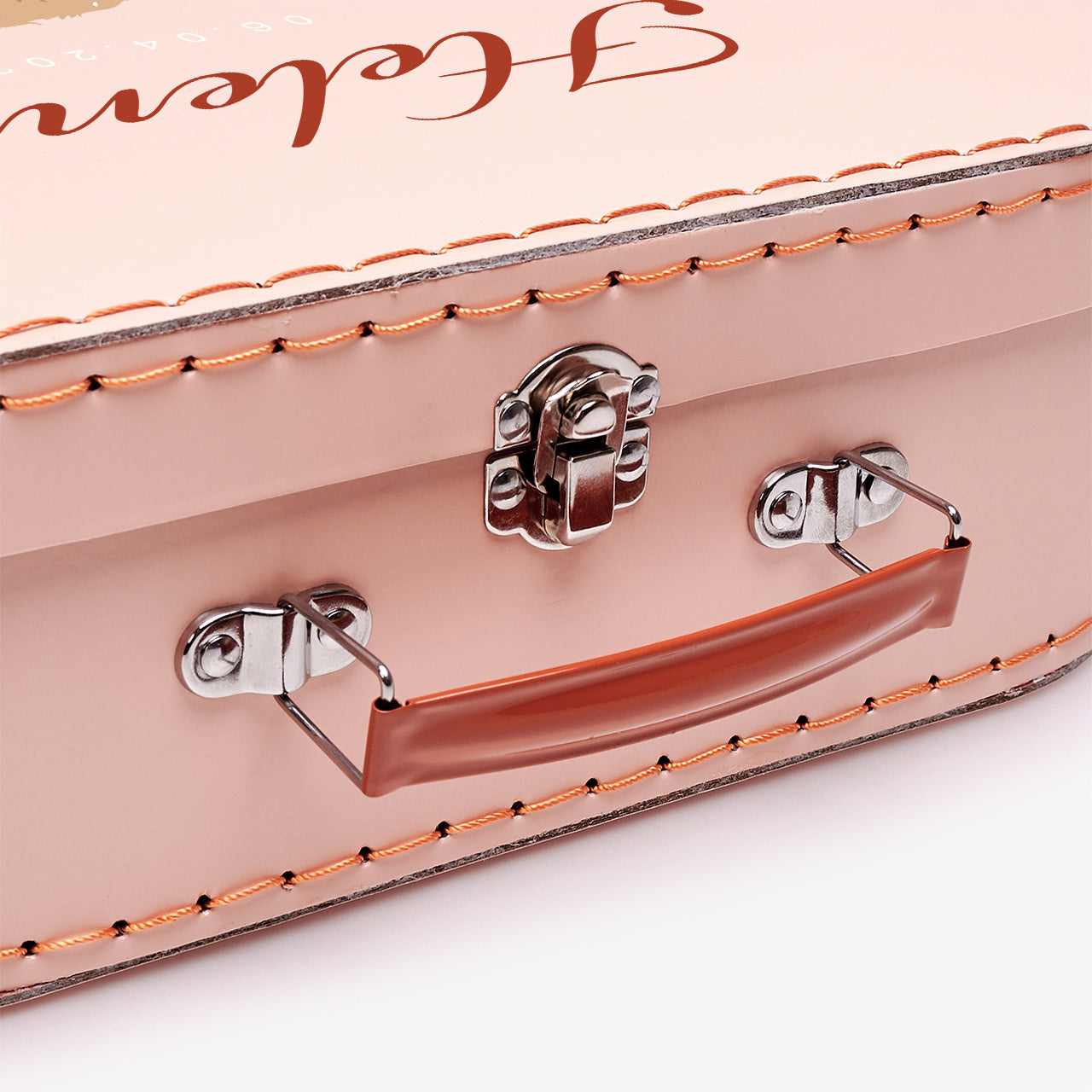 Personalizowany kuferek z misiem dla dziecka drewniany kuferek z imieniem  idealny prezent dla dziewczynki na skarby i zabawki