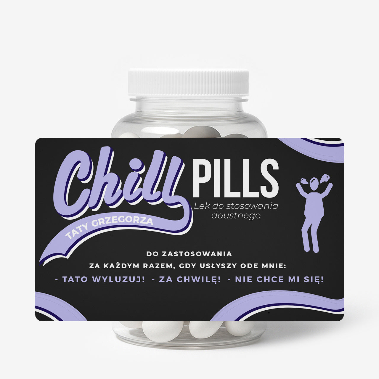 Personalizowany pojemnik na miętówki - śmieszny prezent dla taty