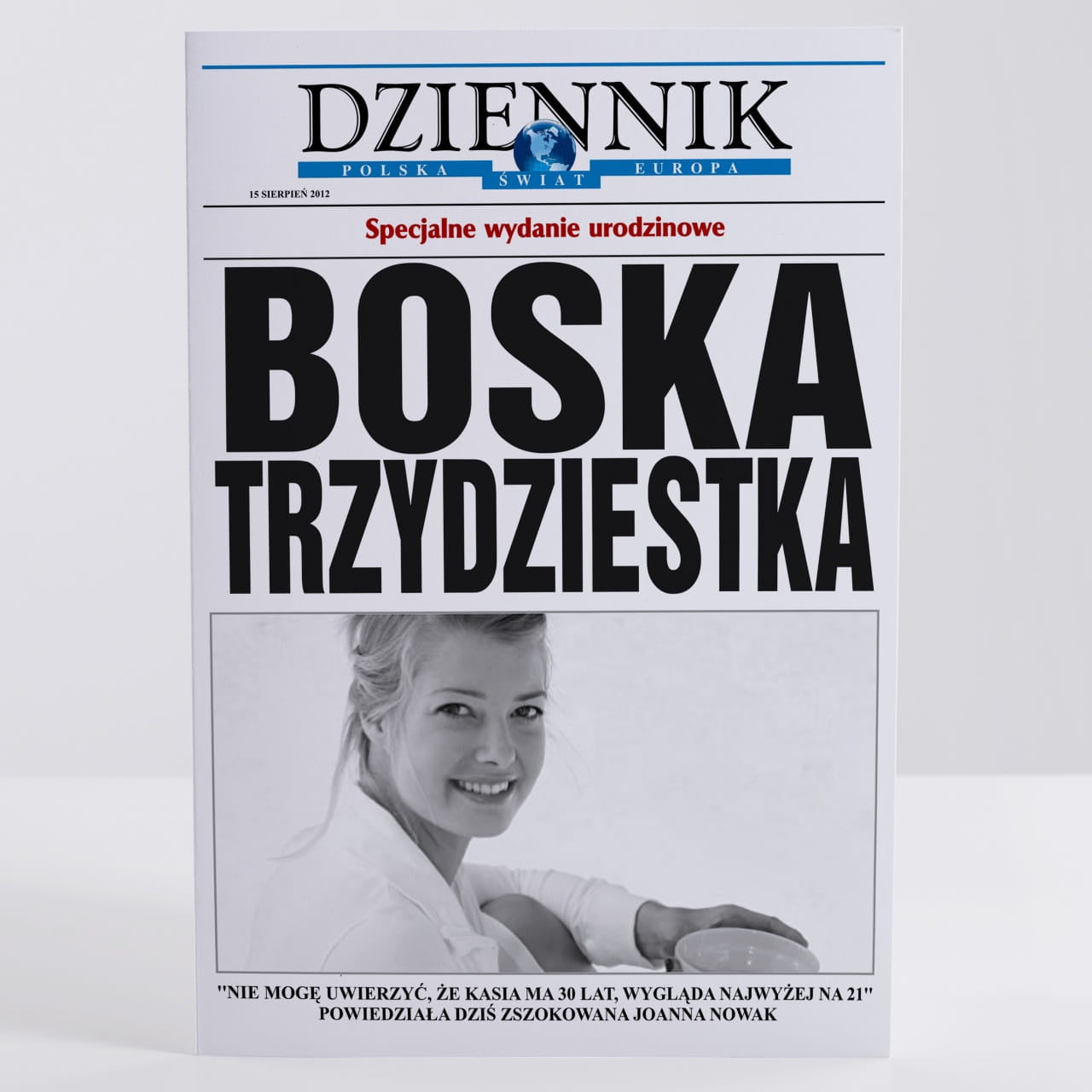Kartka ze zdjęciem na 30 urodziny