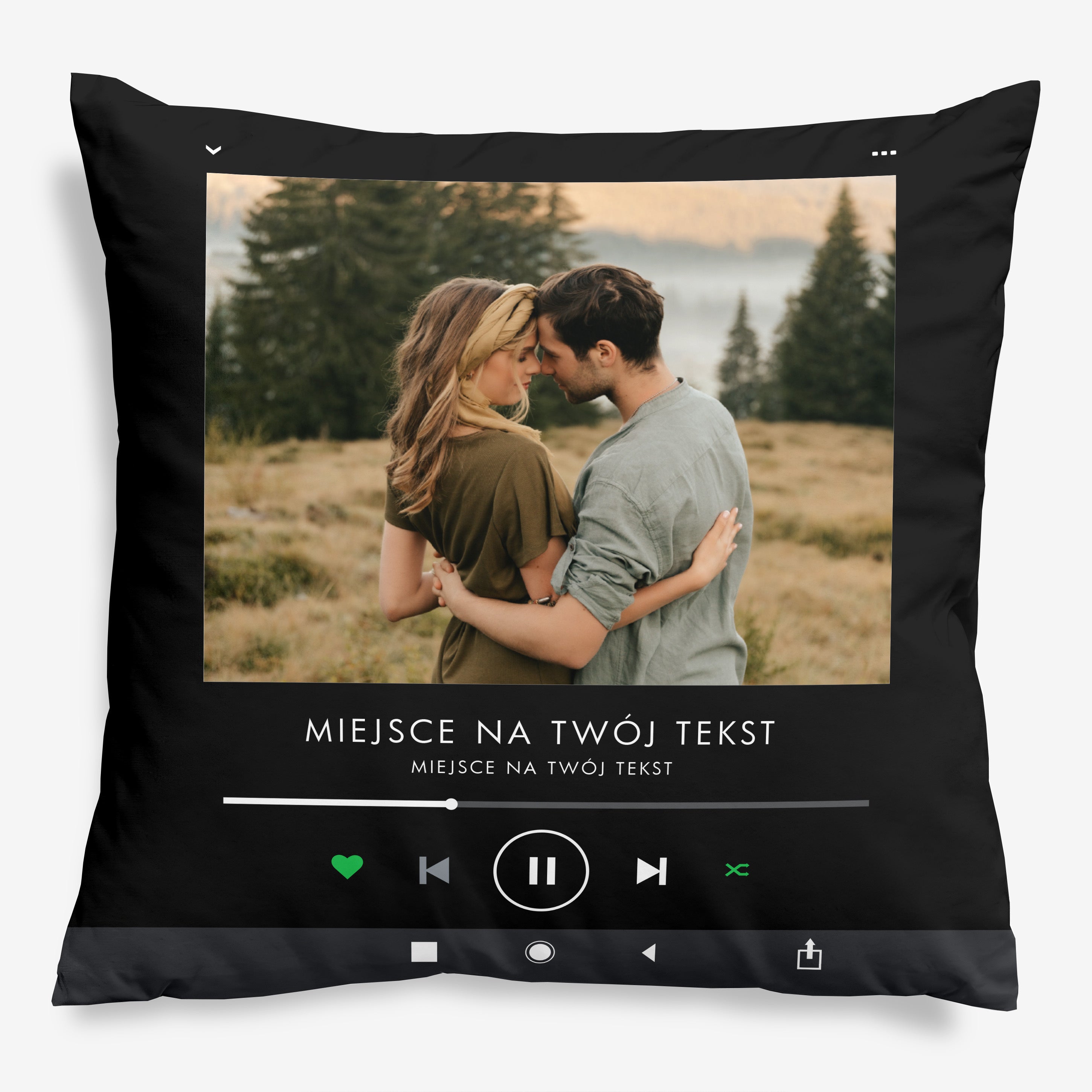 Personalizowana poduszka - Piosenka - walentynkowy prezent dla niej poduszka na walentynki prezent walentynkowy