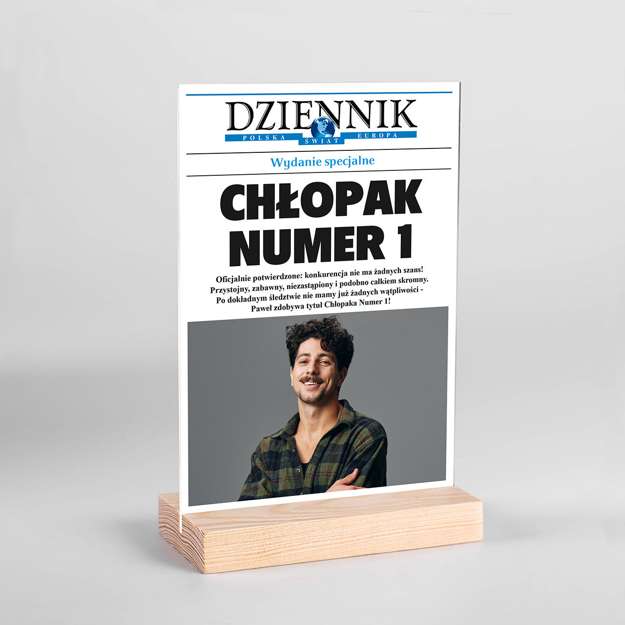 Statuetka personalizowana na prezent dla chłopaka - prezent na Dzień Chłopaka