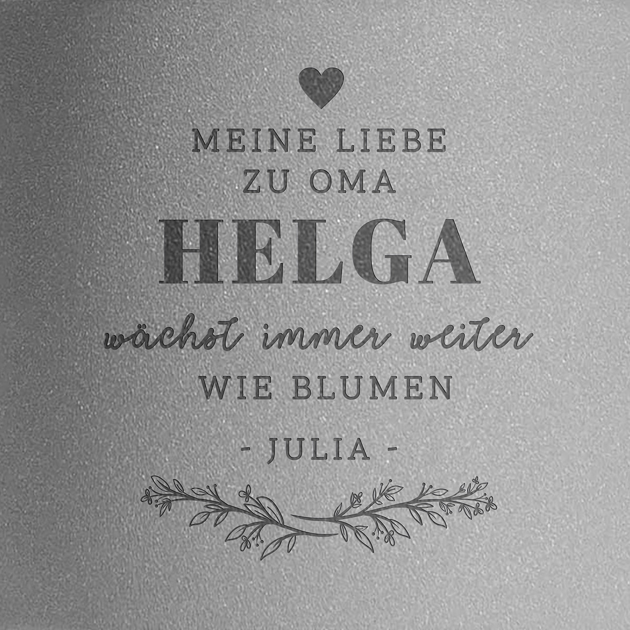 Blumentopf für Oma LIEBE WÄCHST WIE BLUMEN