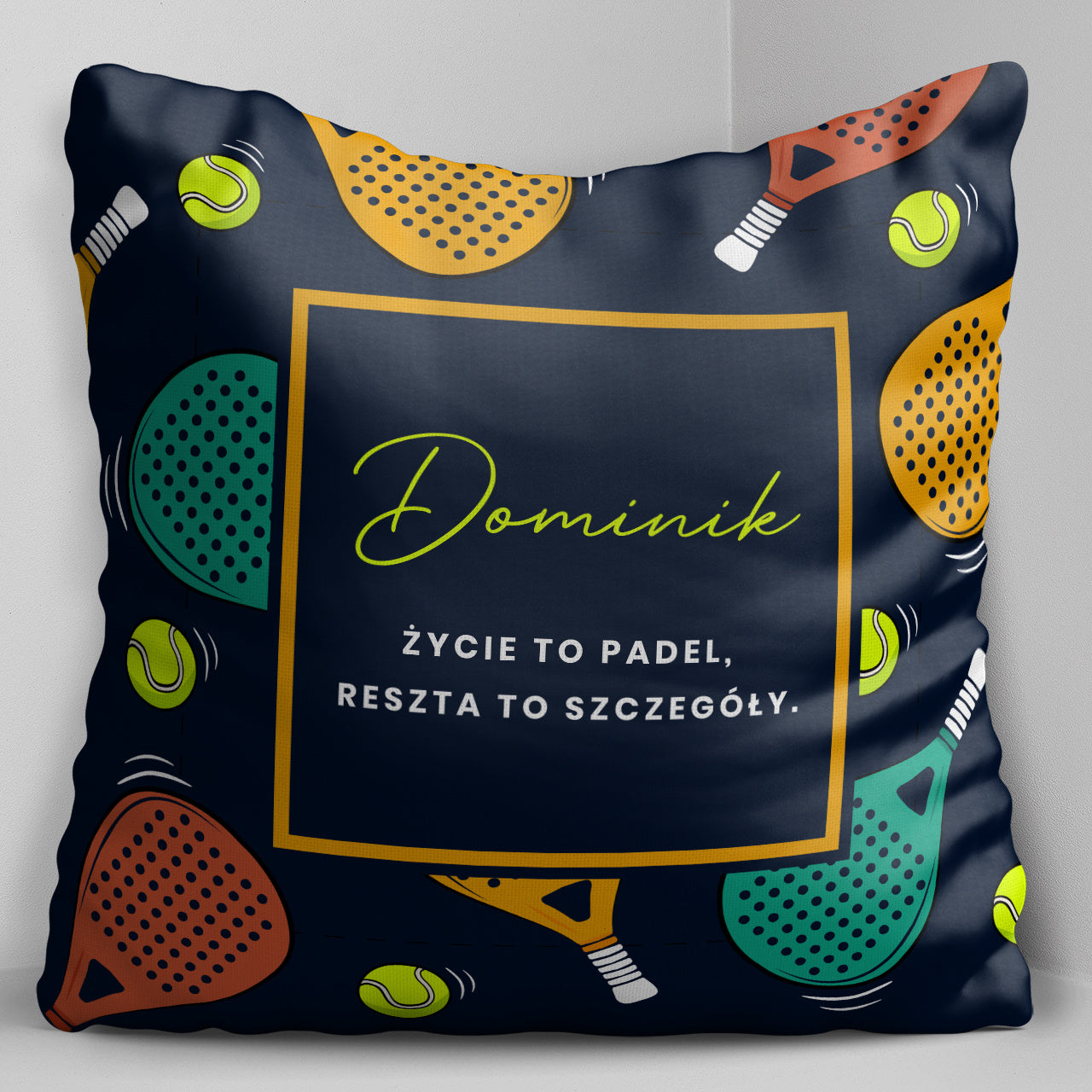 Poduszka dla sportowca - padel prezent dla sportowca poduszka dla gracza w padla prezent dla aktywnej osoby