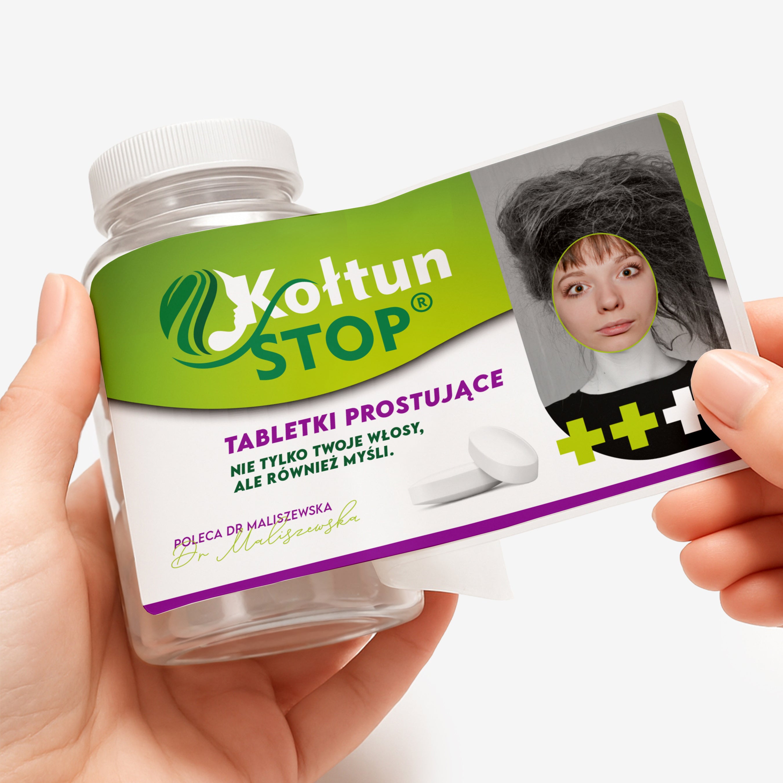 Opakowanie na cukierki z etykietą personalizowaną - śmieszny prezent dla włosomaniaczki - Kołtun Stop pojemnik na cukierki