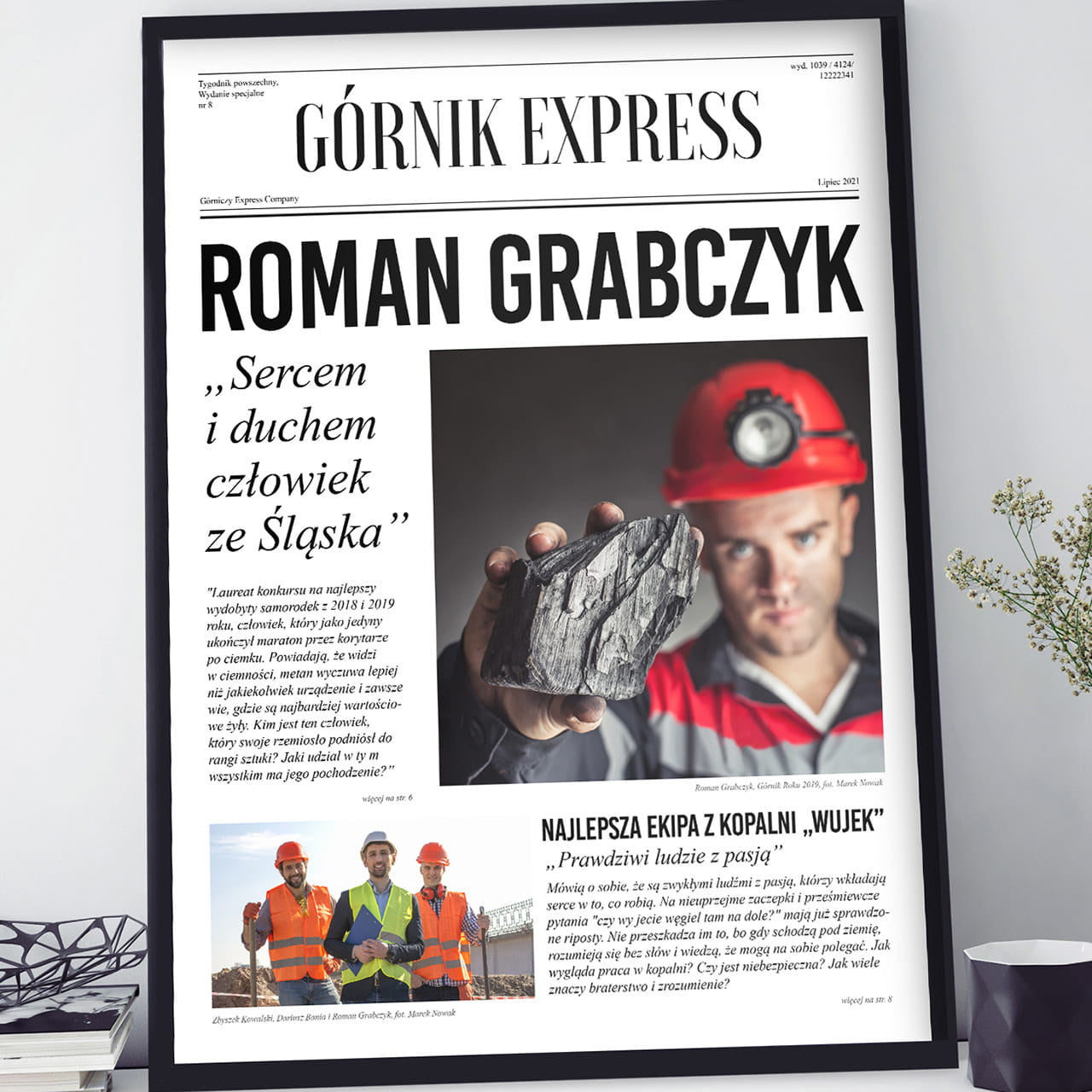 Plakat dla górnika