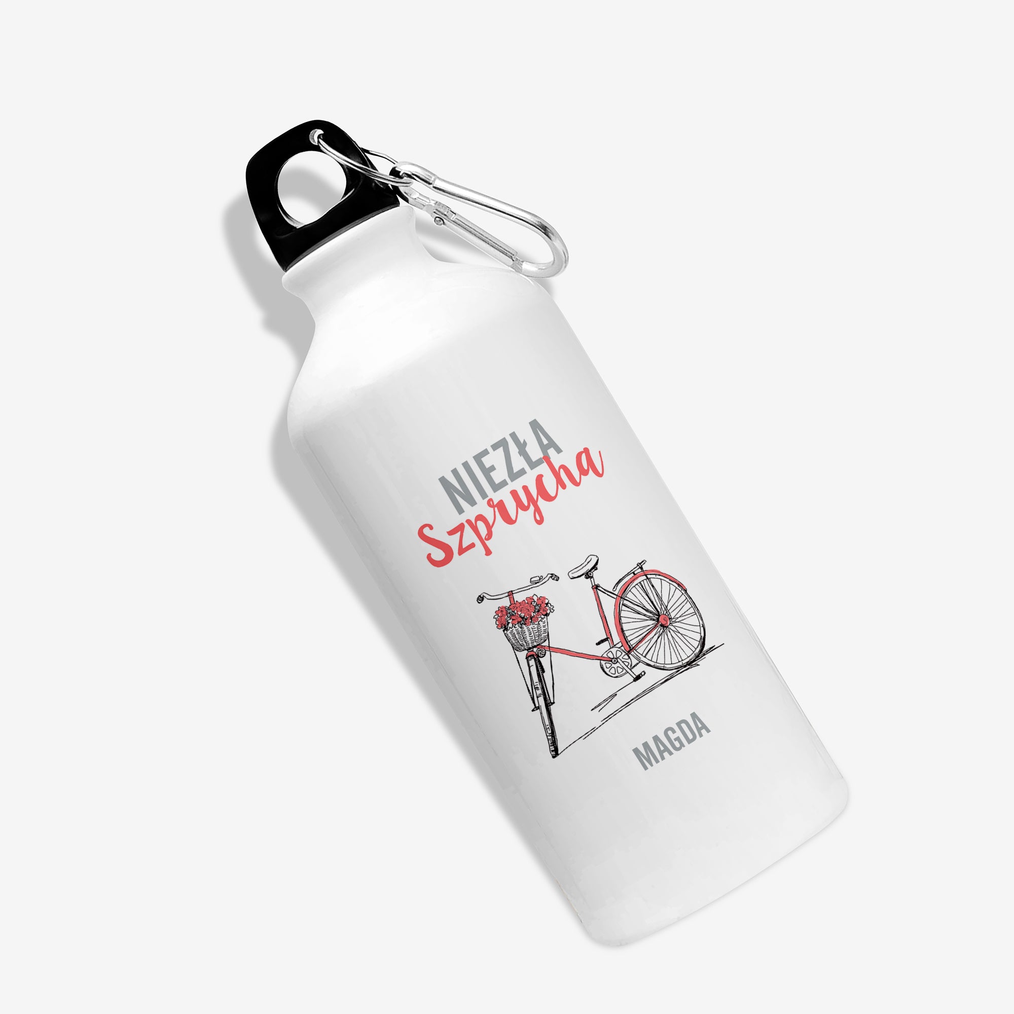 Bidon personalizowany dla rowerzystki 