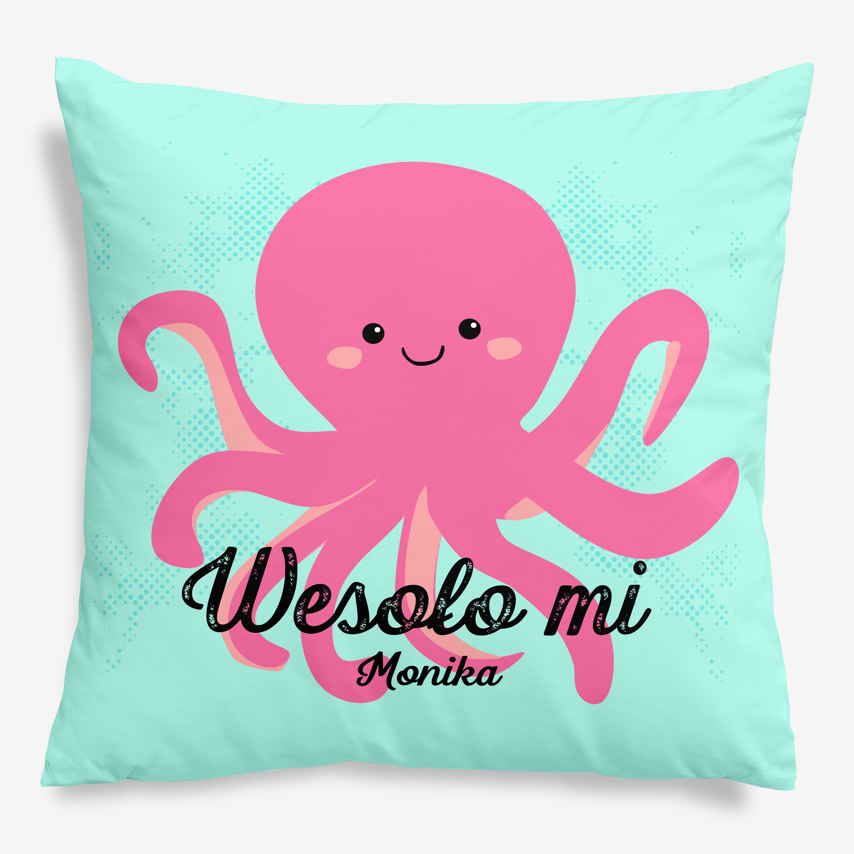 Kolorowa poduszka z ośmiornicą 