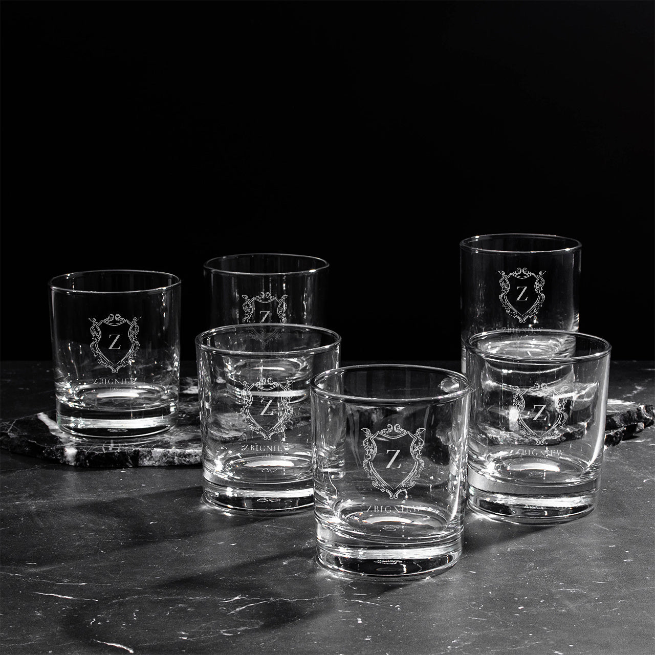 Komplet szklanek do whisky - zestaw urodzinowy dla mężczyzny zestaw do whisky prezent dla mężczyzny  