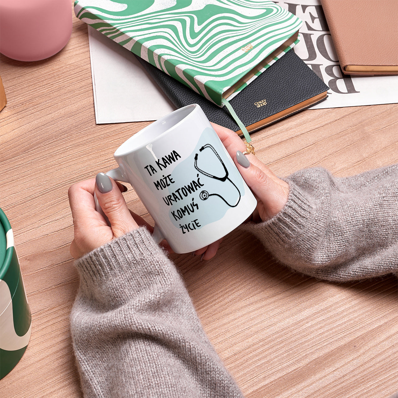 Personalizowany kubek dla lekarza kubek personalizowany prezent dla lekarza prezent dla doktora