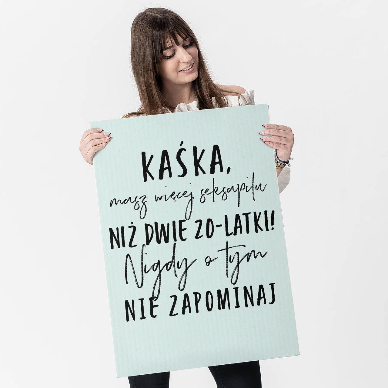 Personalizowana kartka XXL - prezent na 40 urodziny dla koleżanki