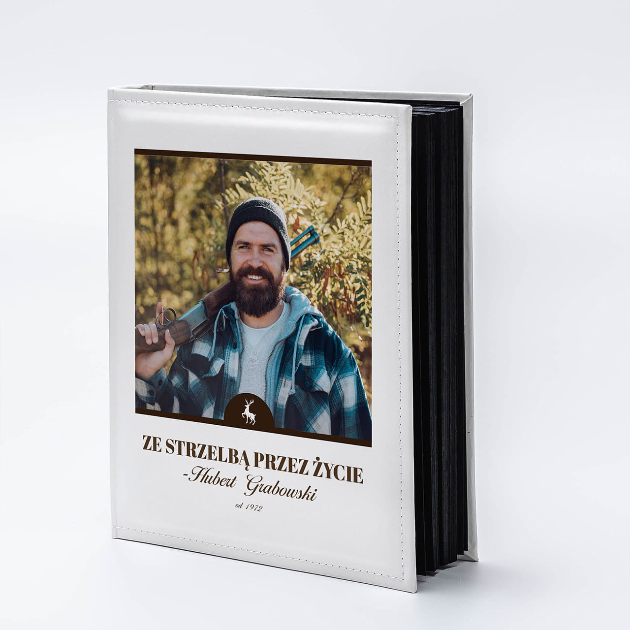 Album na zdjęcia dla myśliwego prezent dla myśliwego personalizowany album album do zdjęć album do wklejania zdjęć