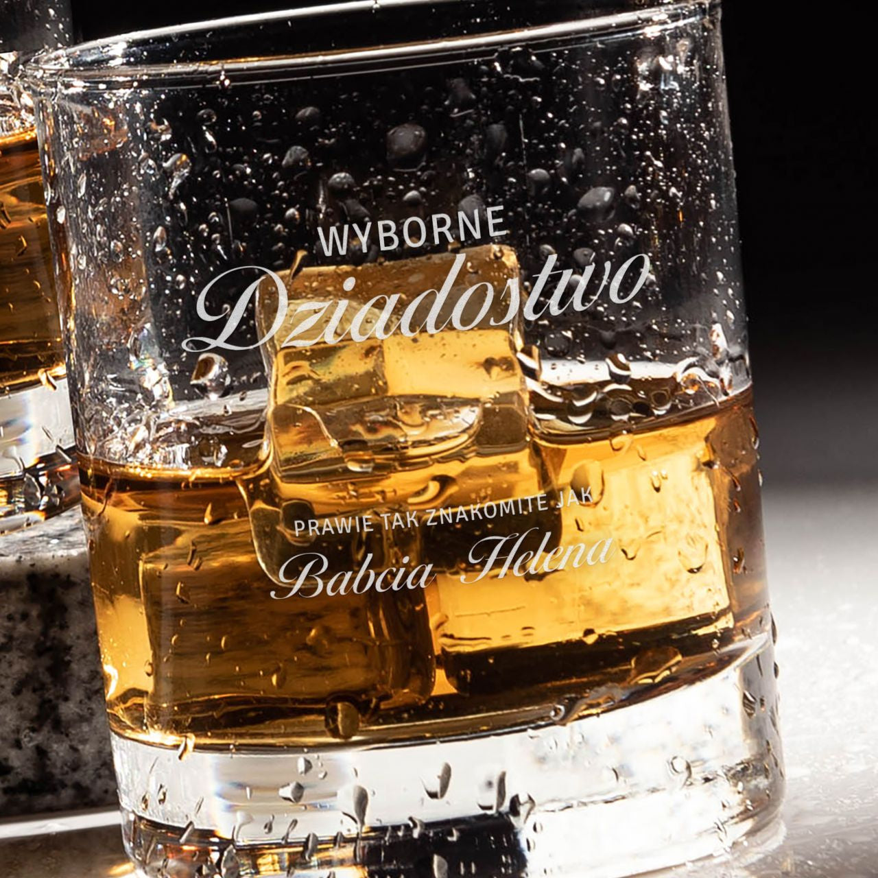 Komplet szklanek do whisky - zabawny prezent dla dziadków