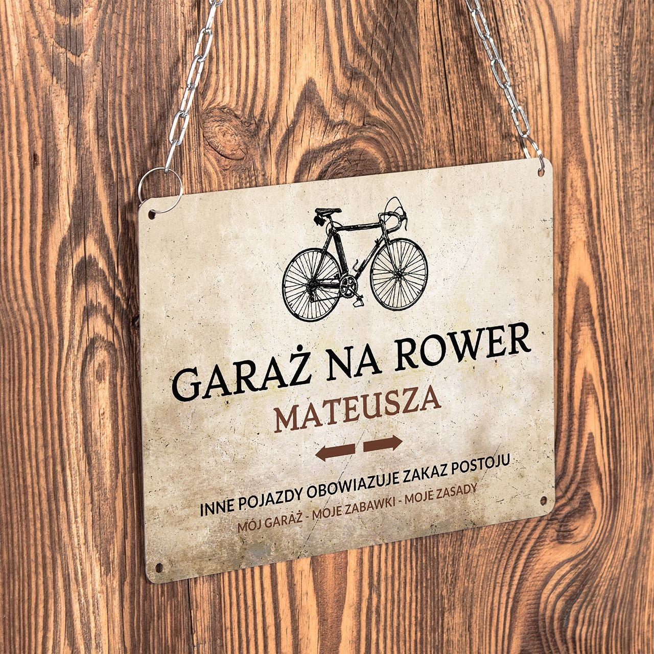Personalizowana tabliczka na prezent dla rowerzystki