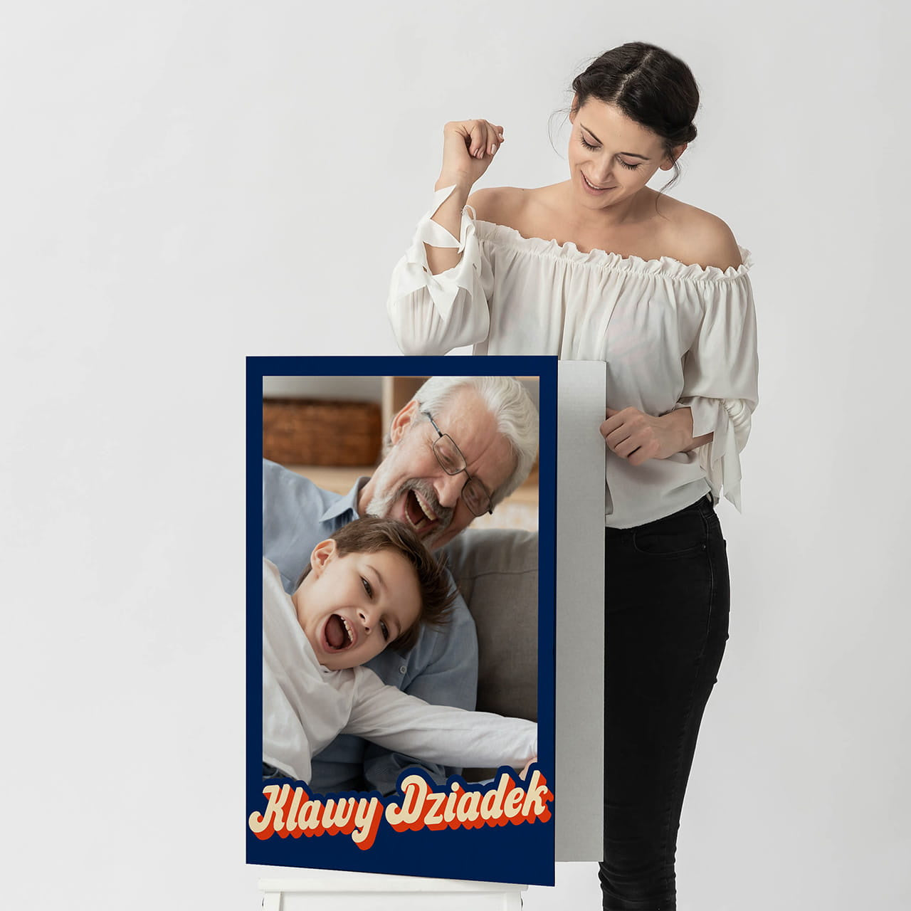 Kartka ze zdjęciem na Dzień Dziadka - kartka XXL