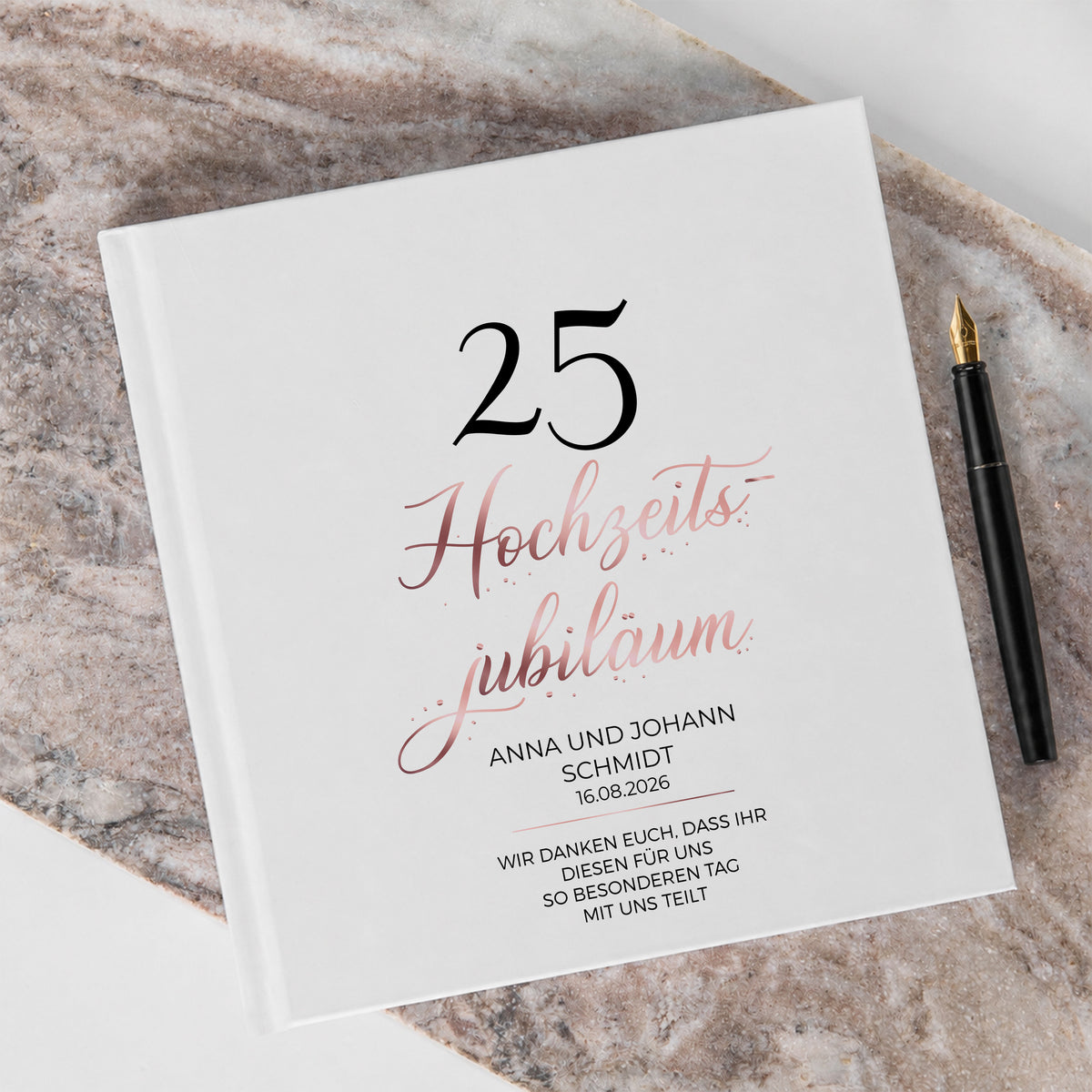 Gästebuch zum HOCHZEITSJUBILÄUM - Erinnerungsbuch zum Hochzeitstag