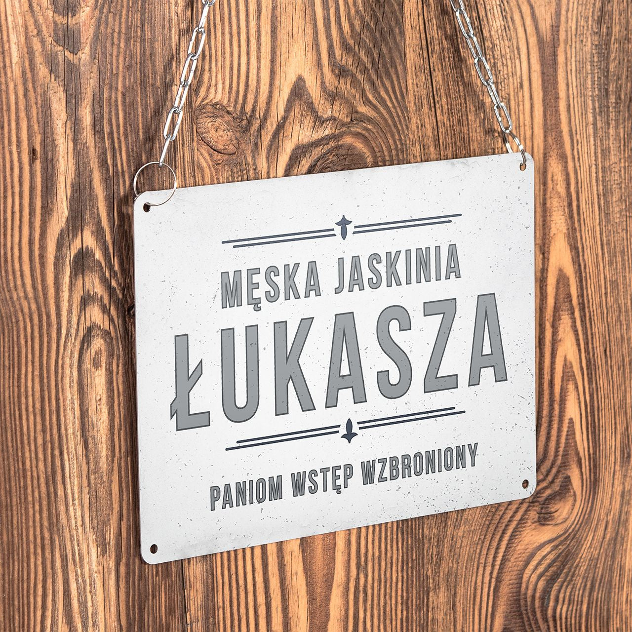 Personalizowana tabliczka dla faceta - męska jaskinia