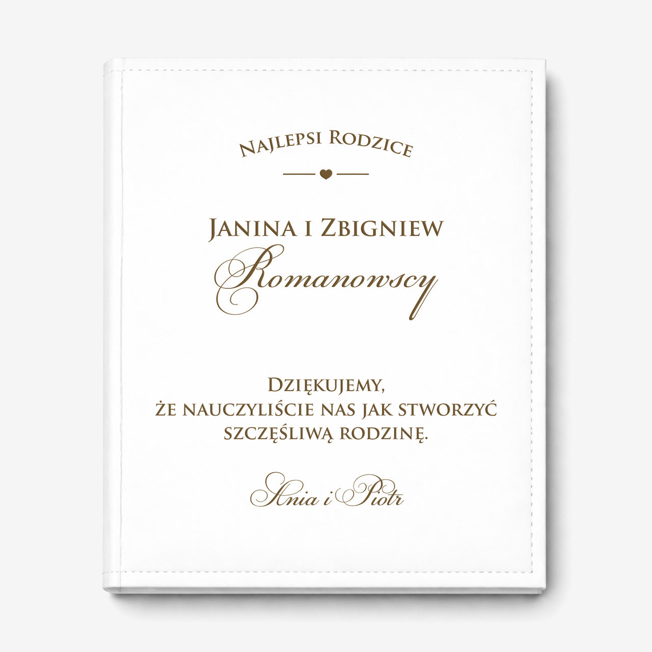 Personalizowany album na podziękowanie dla rodziców album ślubny dla rodziców podziękowanie dla rodziców 
