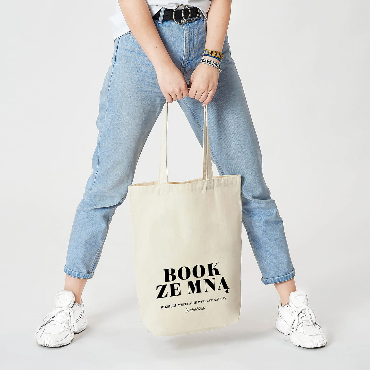 Personalizowana torba dla mola książkowego - book ze mną prezent dla książkary prezent dla mola książkowego