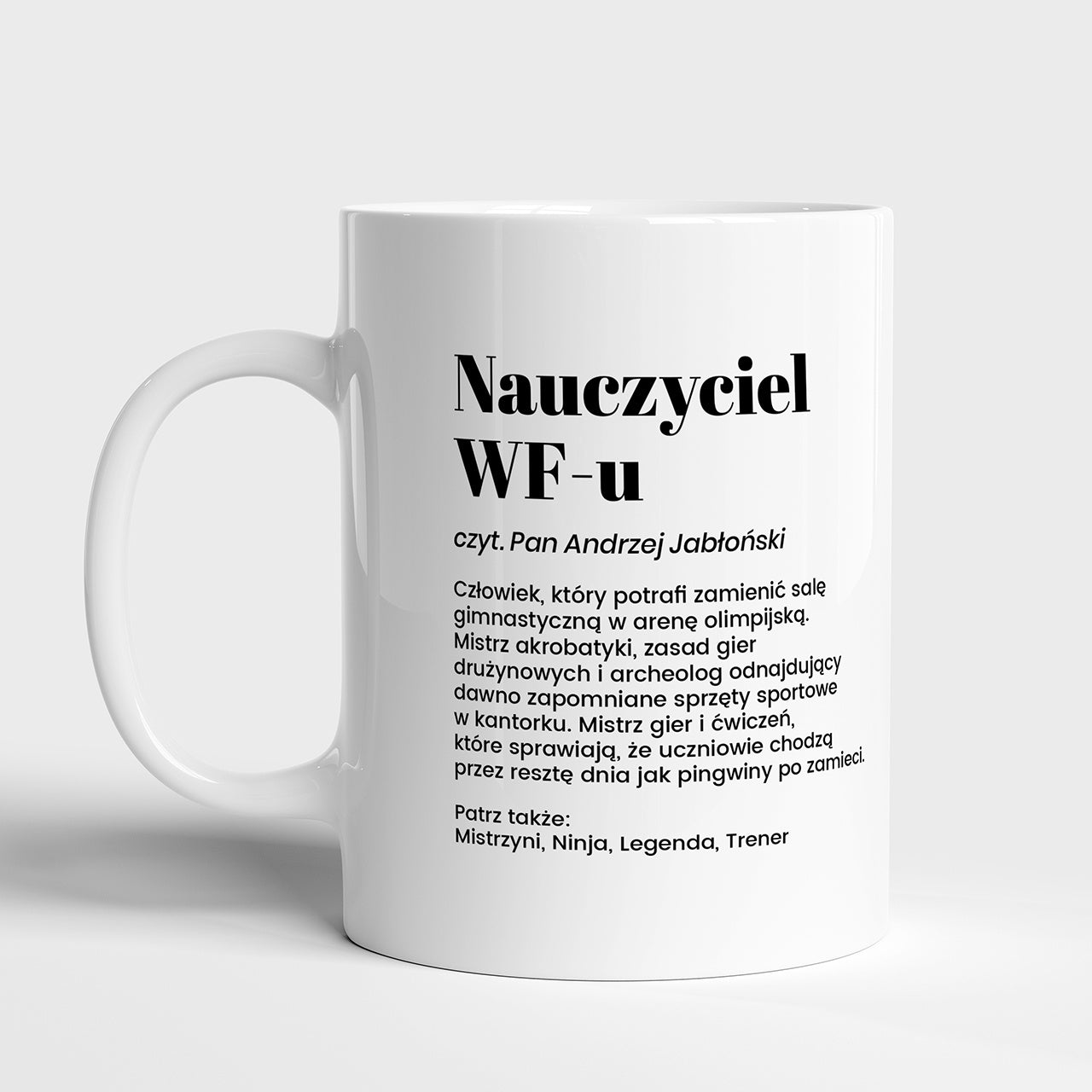 Kubek dla nauczyciela WF - prezent dla wuefisty