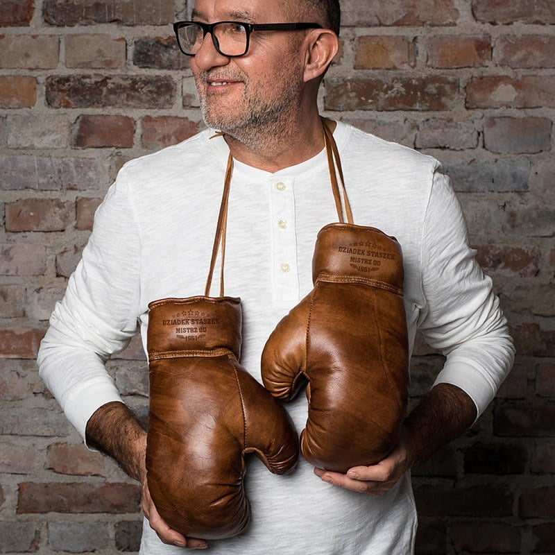 Personalizowane rękawice bokserskie - Mistrz - oryginalny prezent dla dziadka