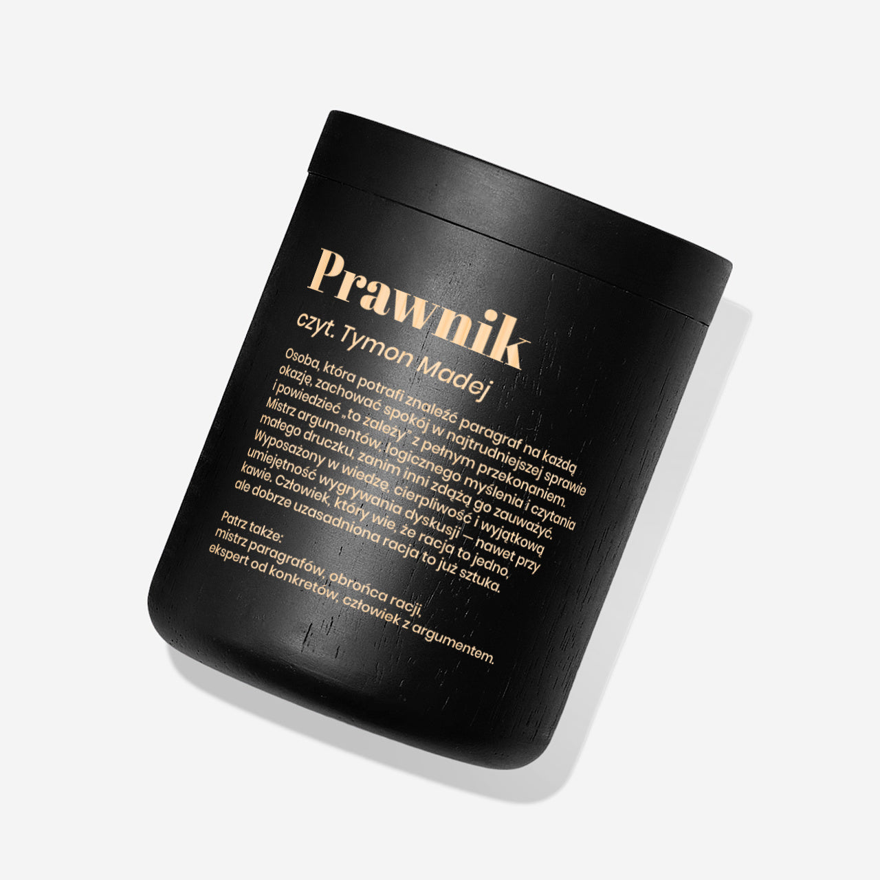Świeczka personalizowana dla prawnika - prezent dla prawnika