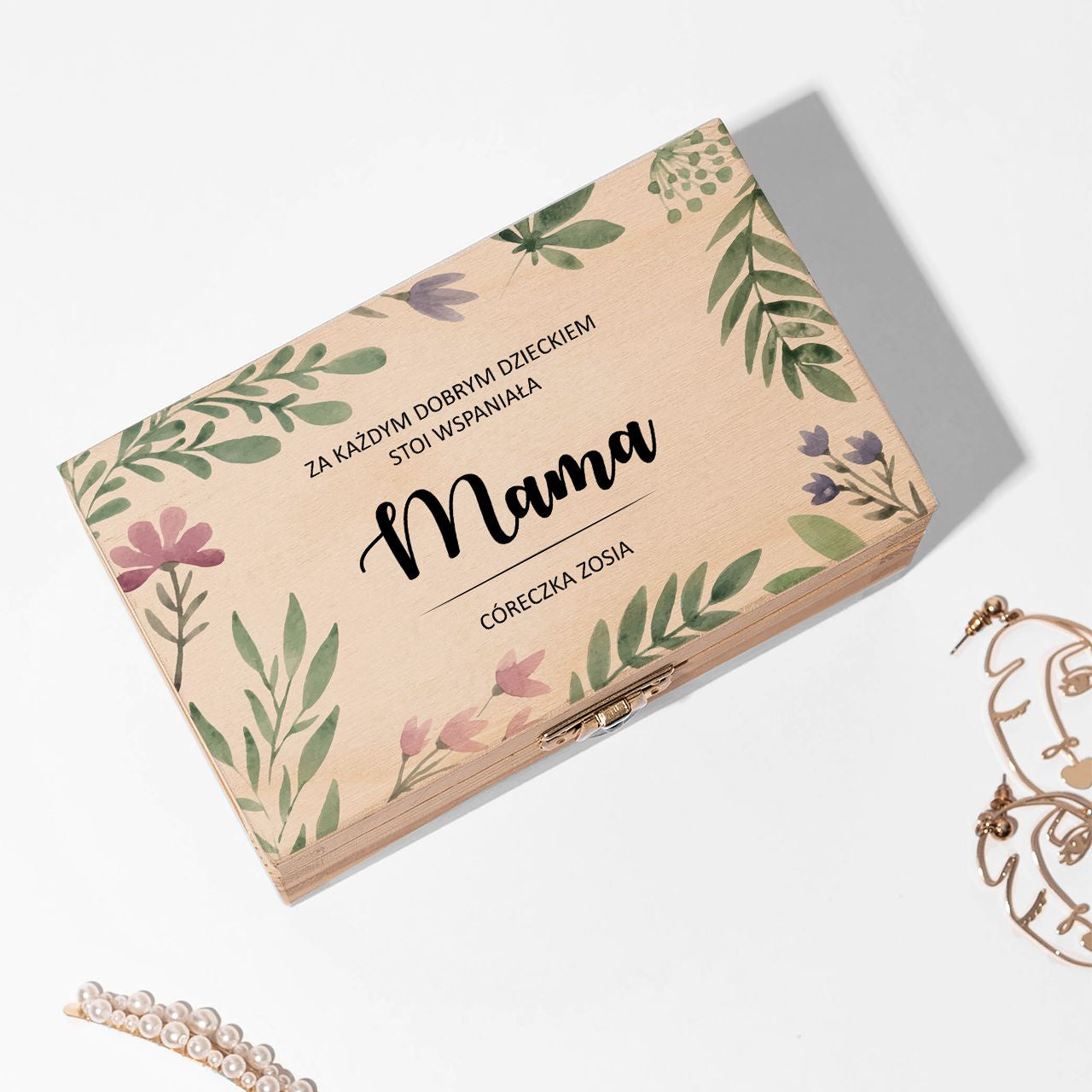 Personalizowana szkatułka - prezent dla mamy szkatułka dla mamy prezent na Dzień Mamy