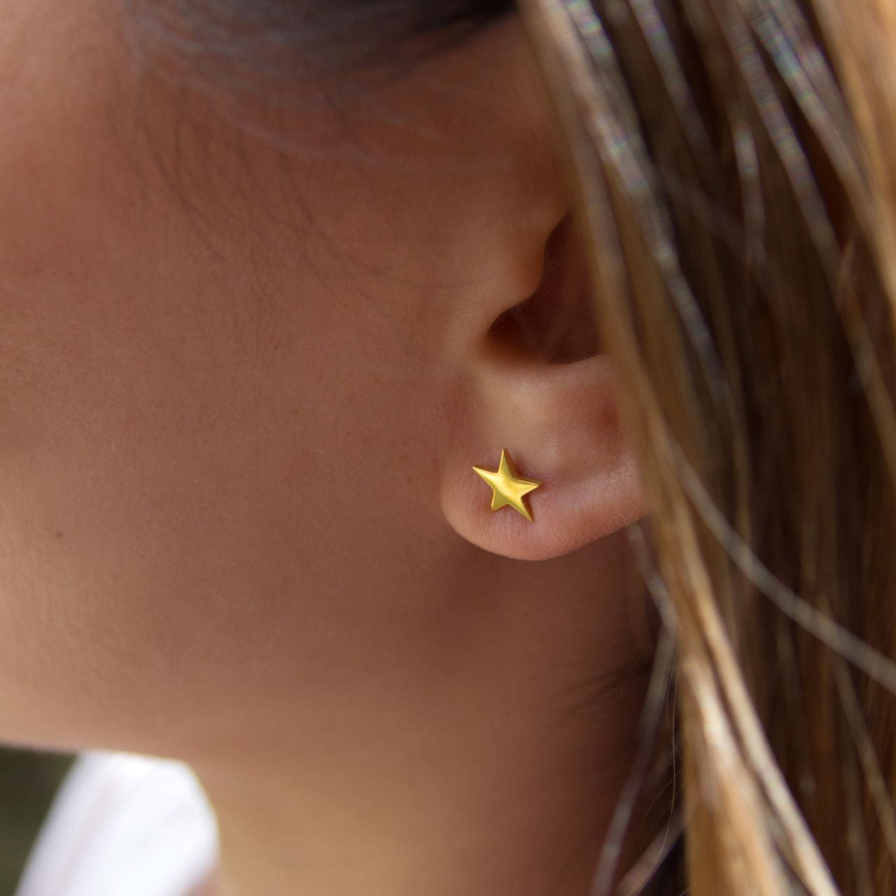 Kolczyki Gwiazdki pozłacane prezent dla niej