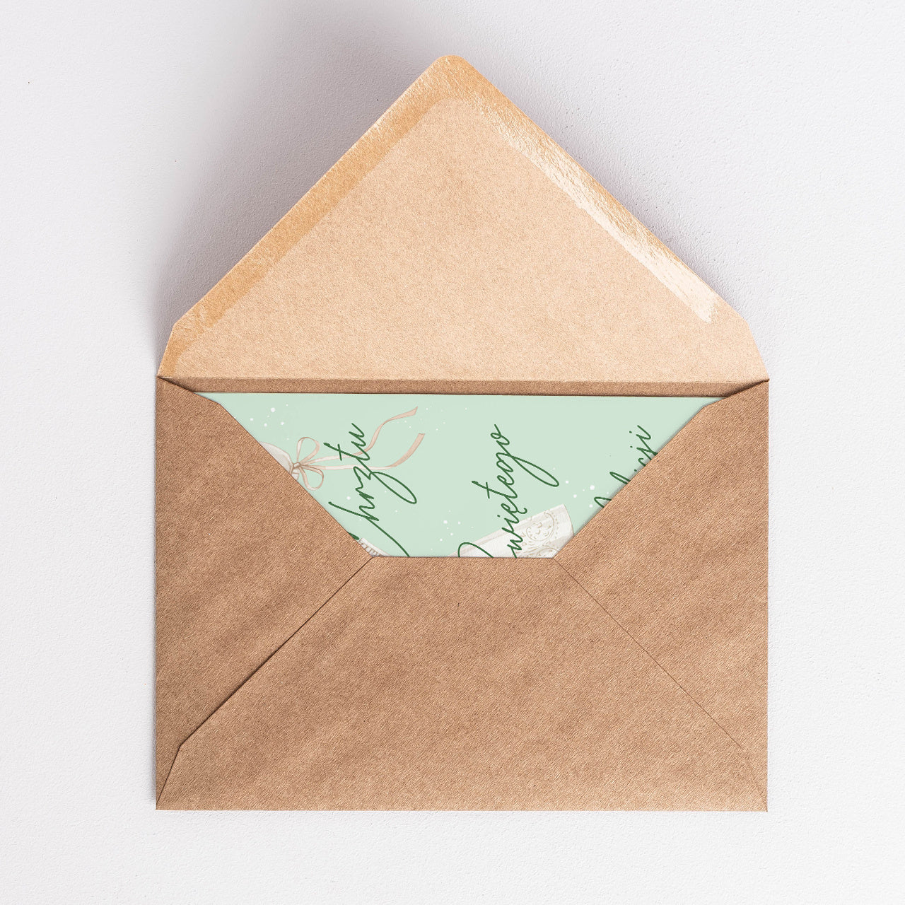 Kartka na Chrzest dla dziewczynki personalizowana kartka na Chrzest upominek na Chrzest