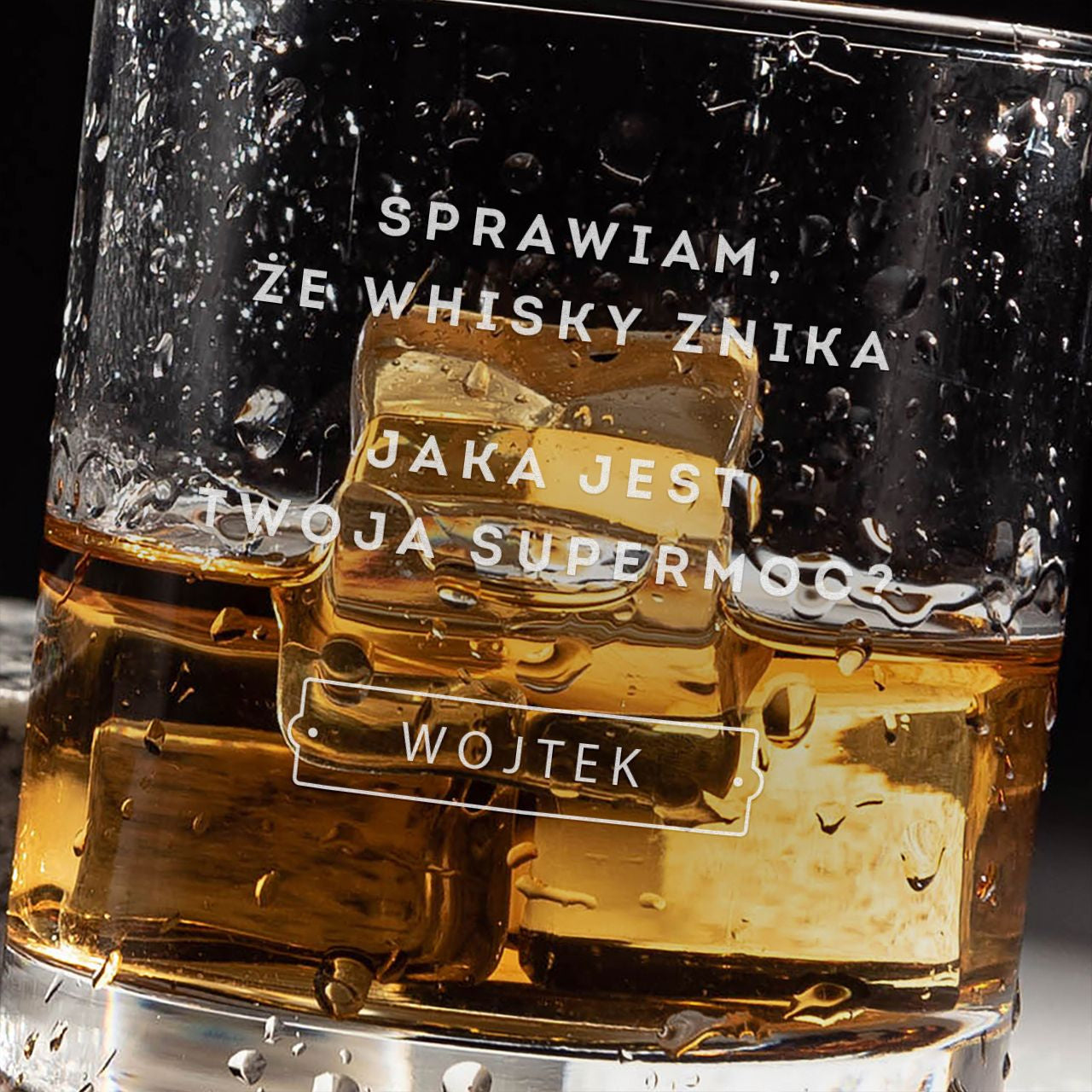 Grawerowana szklanka do whisky 
