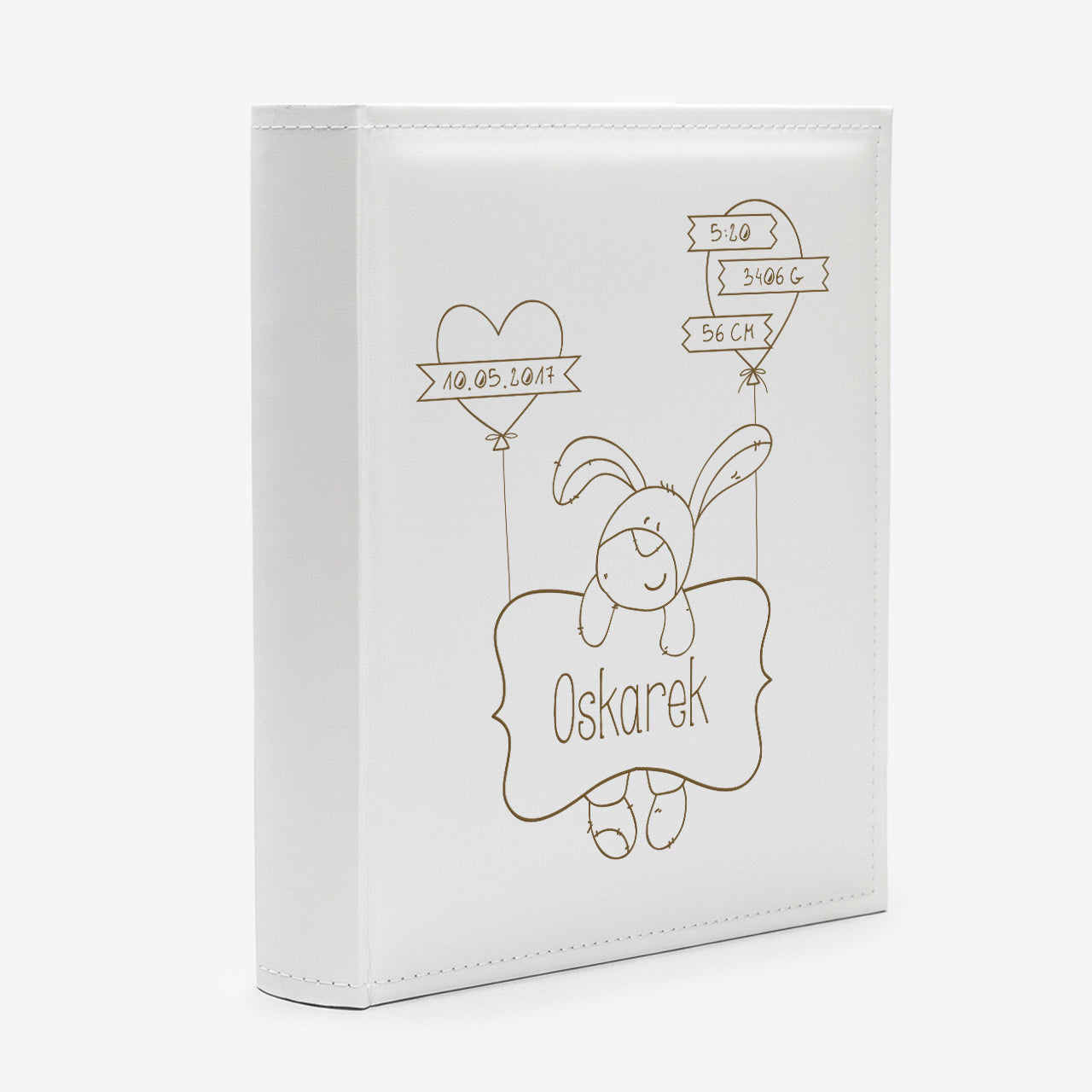 Personalizowany album z metryczką na Narodziny Dziecka prezent na Narodziny Dziecka