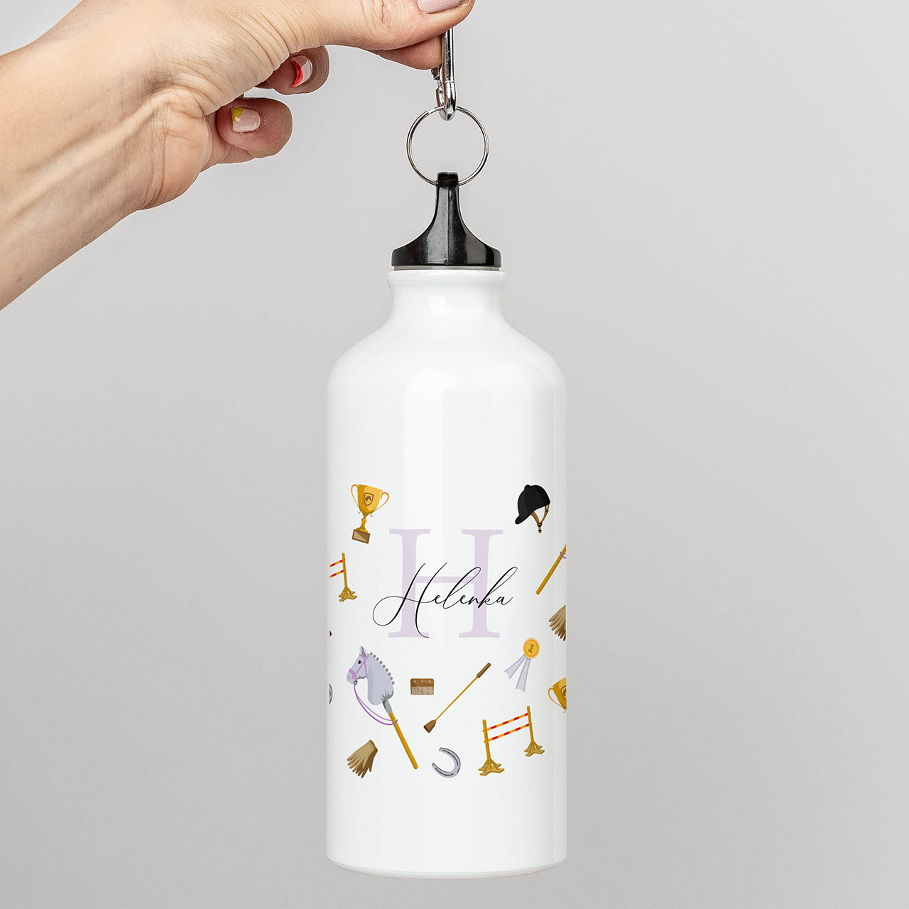 Bidon z nadrukiem - prezent dla miłośniczki hobby horse