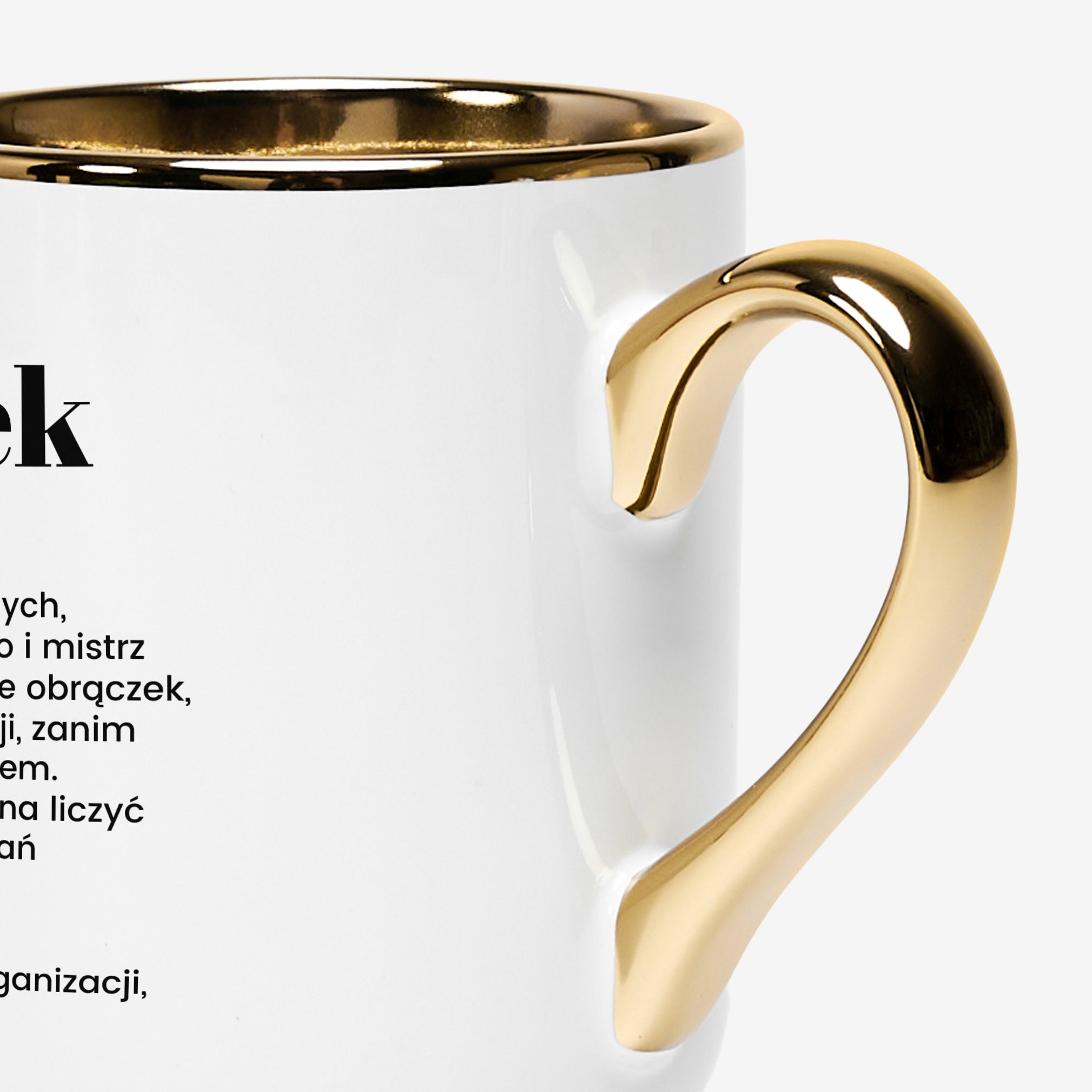 Kubek ze złoceniem dla świadka - personalizowany prezent dla świadka