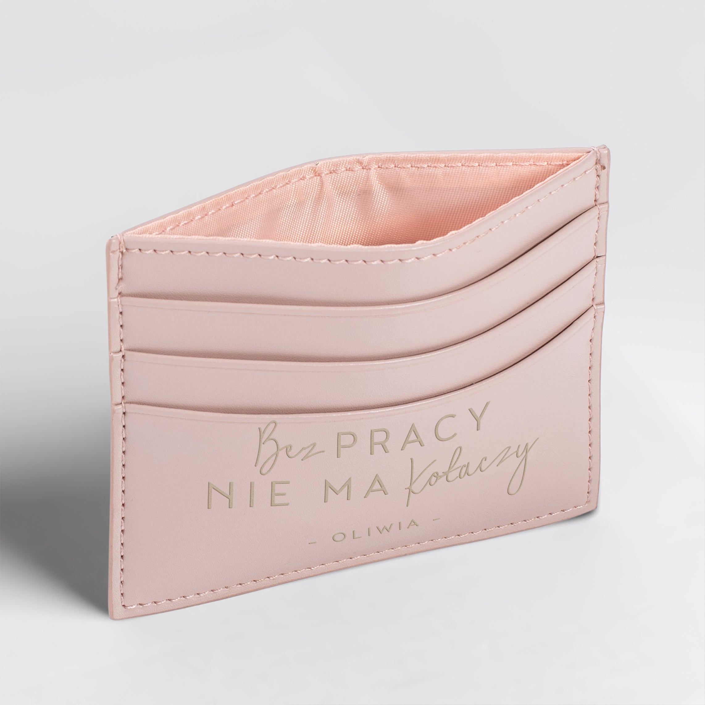 Etui na karty dla niej - bez pracy nie ma kołaczy
