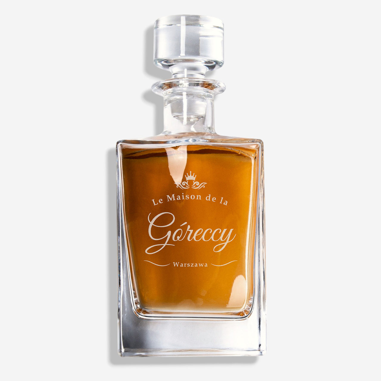 Personalizowana karafka do whisky w skrzynce - prezent na nowy dom