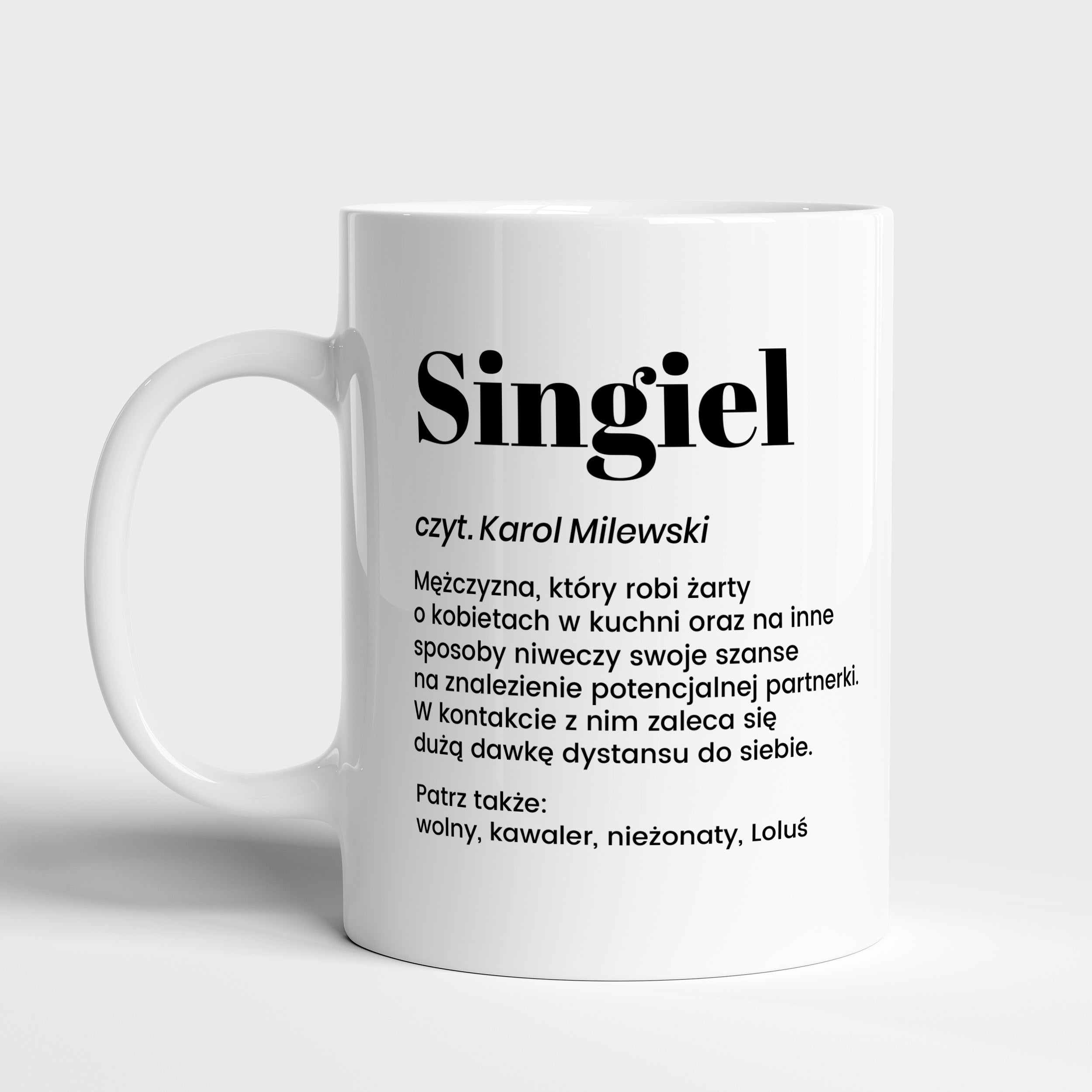 Kubek z personalizacją - prezent dla singla