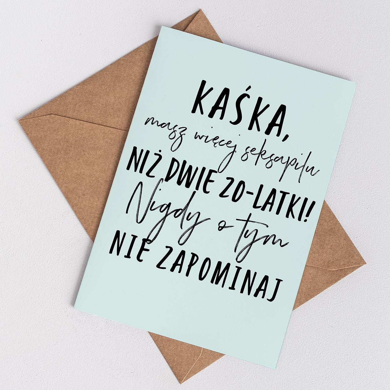 Personalizowana kartka na 40 urodziny dla niej - Seksapil