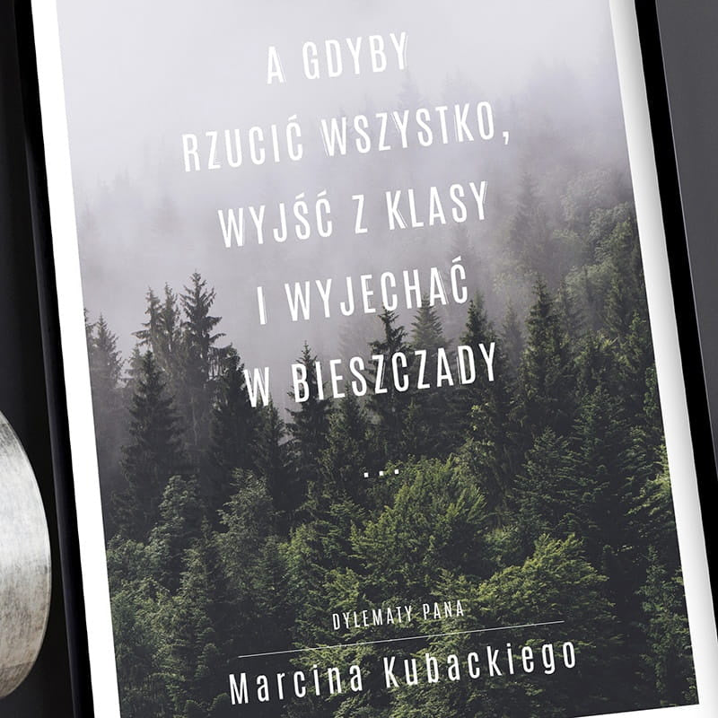 Śmieszny prezent dla nauczyciela - personalizowany plakat