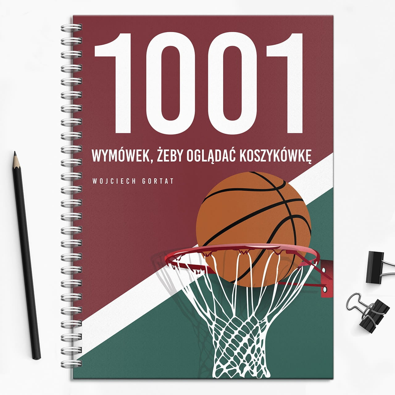 Personalizowany notatnik dla fana koszykówki notatnik z nadrukiem prezent dla niego