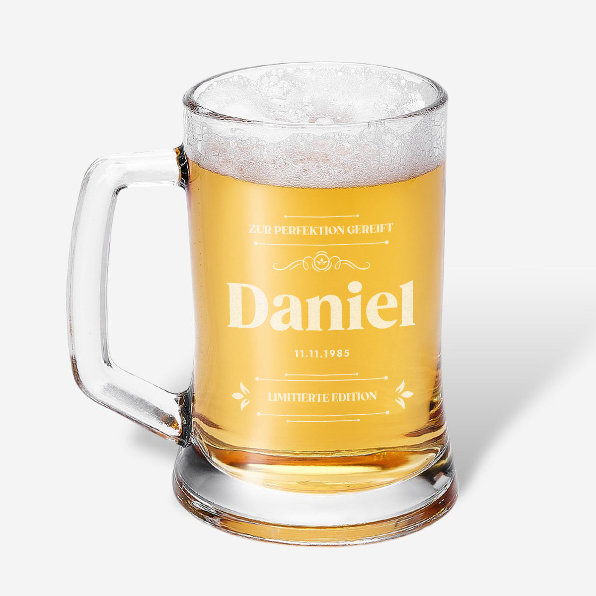 Bierkrug mit Gravur GEBURTSTAGSGESCHENK für einen Mann