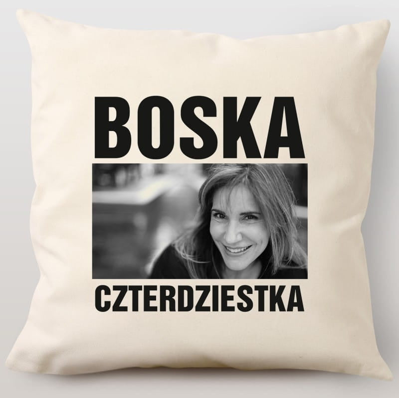 Poduszka ze zdjęciem - prezent na 40 urodziny poduszka na 40 urodziny prezent dla kobiety na 40 urodziny