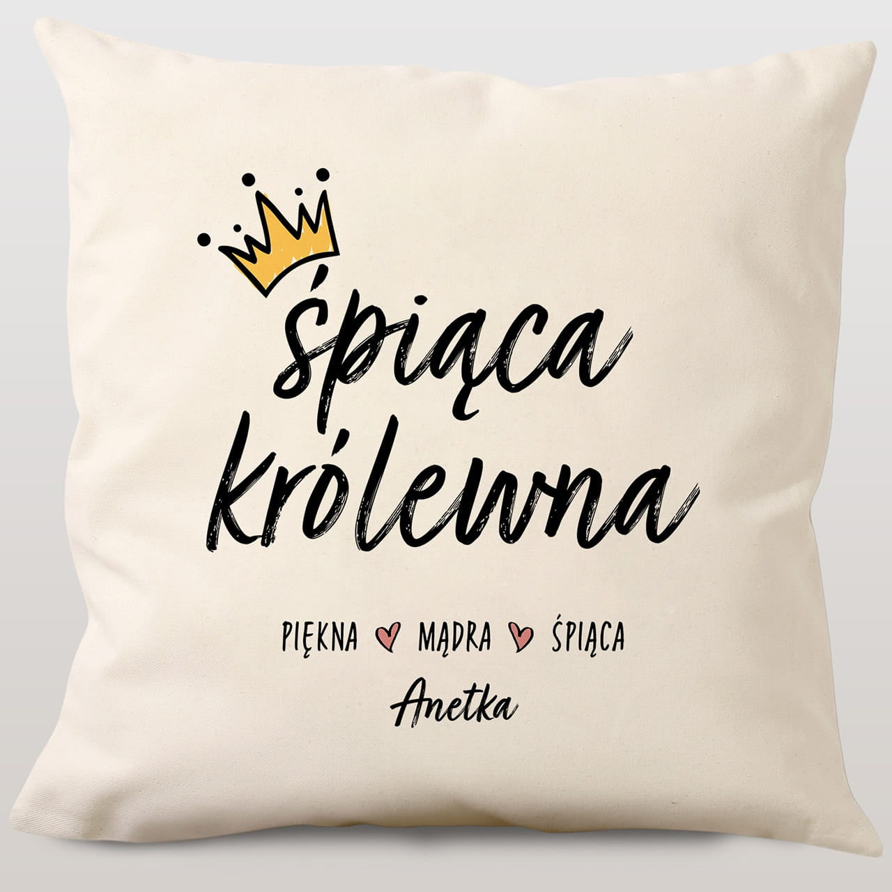 Poduszka dla śpiocha - śpiąca królewna prezent dla dziewczyny poduszka dla dziewczyny prezent dla śpiocha