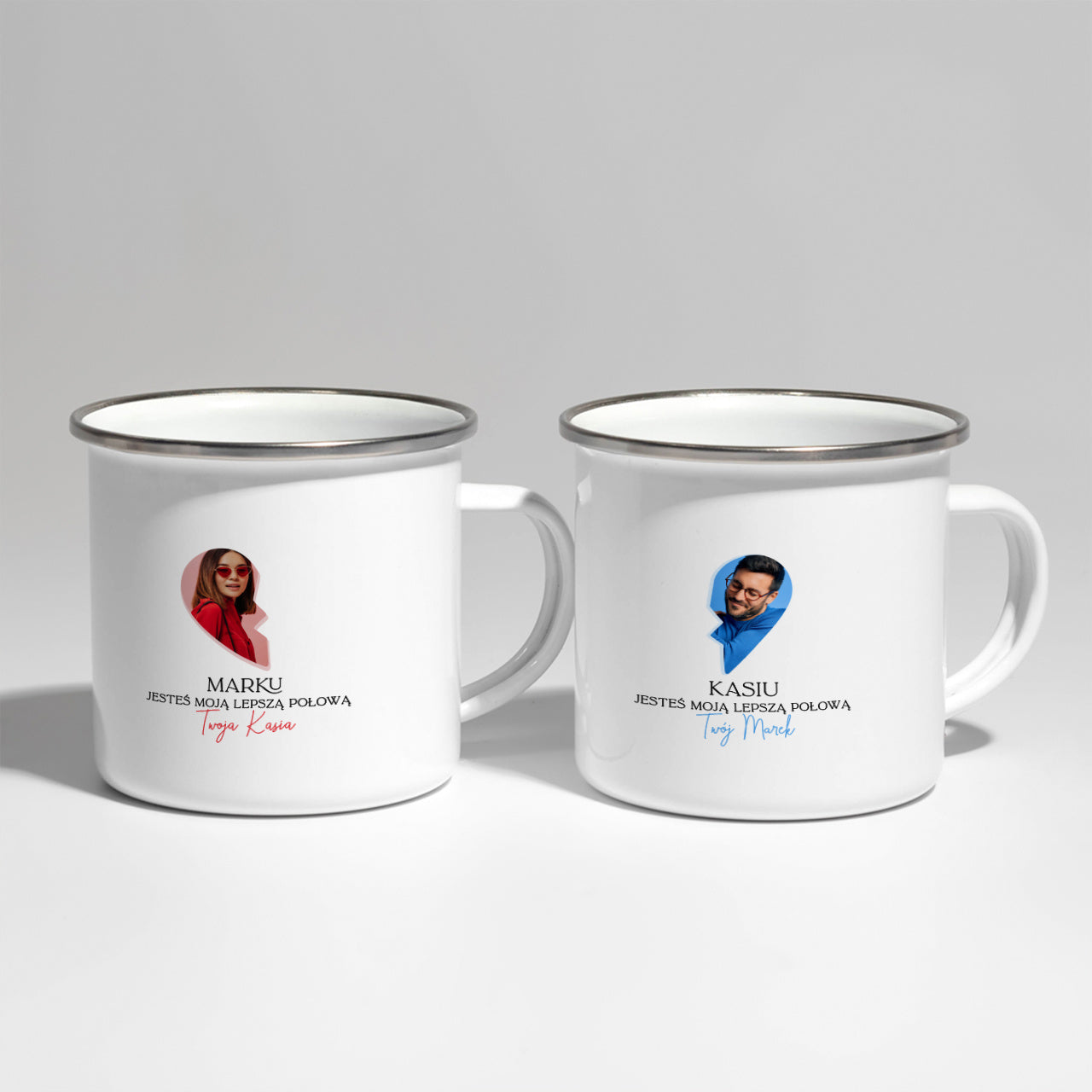 Personalizowane kubki na Walentynki dla pary
