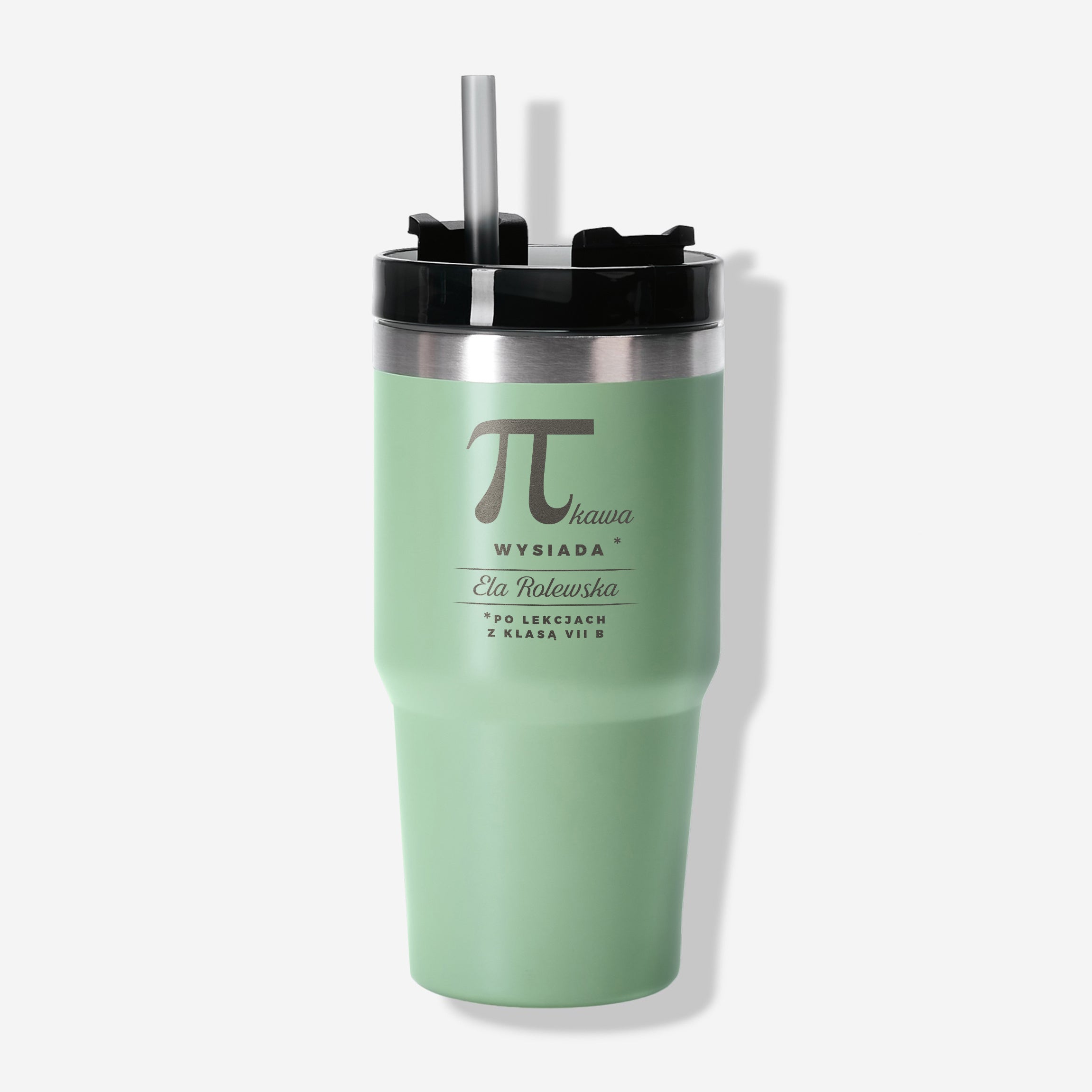 Kubek termiczny dla nauczyciela matematyki kubek termiczny z grawerem prezent dla nauczyciela matematyki