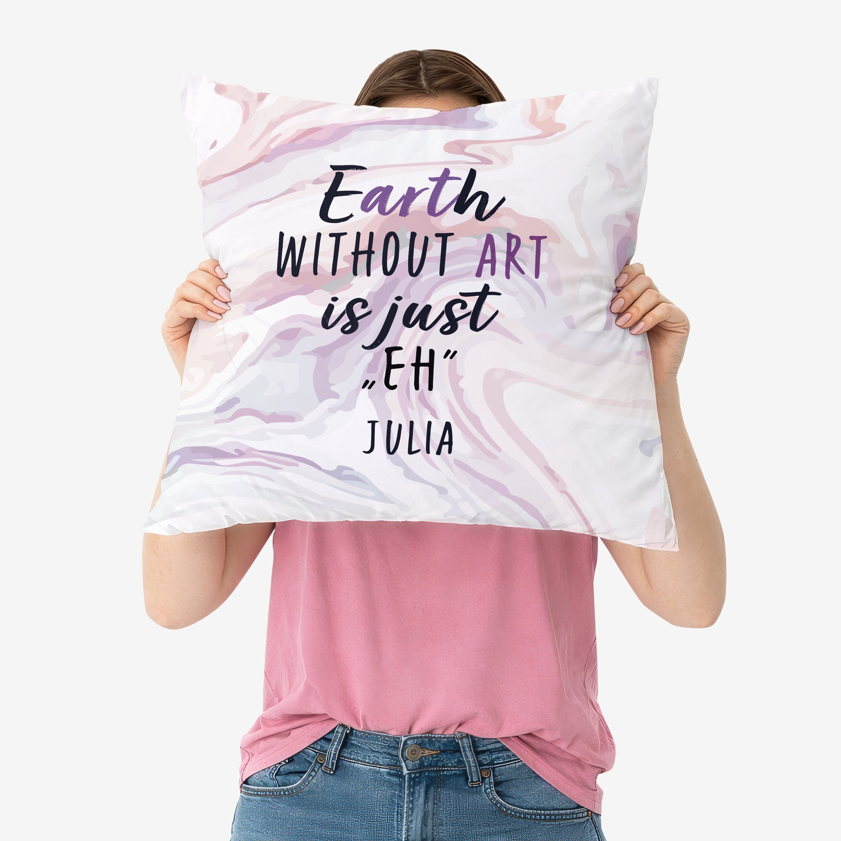 Personalizowana poduszka dla artystki poduszka personalizowana prezent dla artystycznej duszy prezent dla artystki
