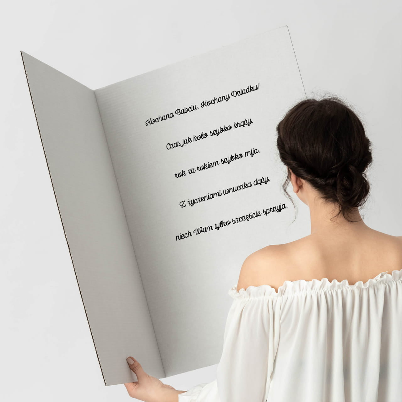 Personalizowana kartka xxl na Dzień Babci i Dziadka - laurka