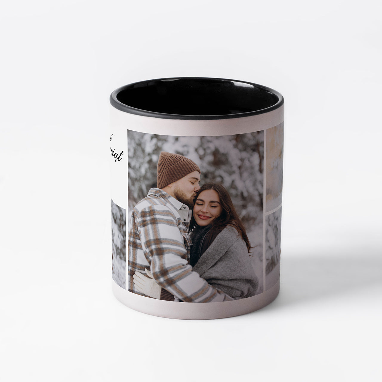 Magiczny kubek na Święta - kolaż