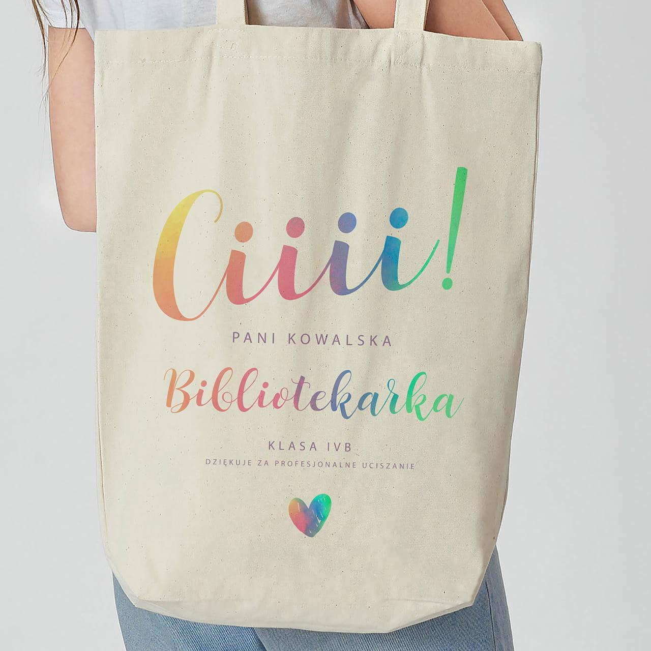 Personalizowana torba dla bibliotekarki