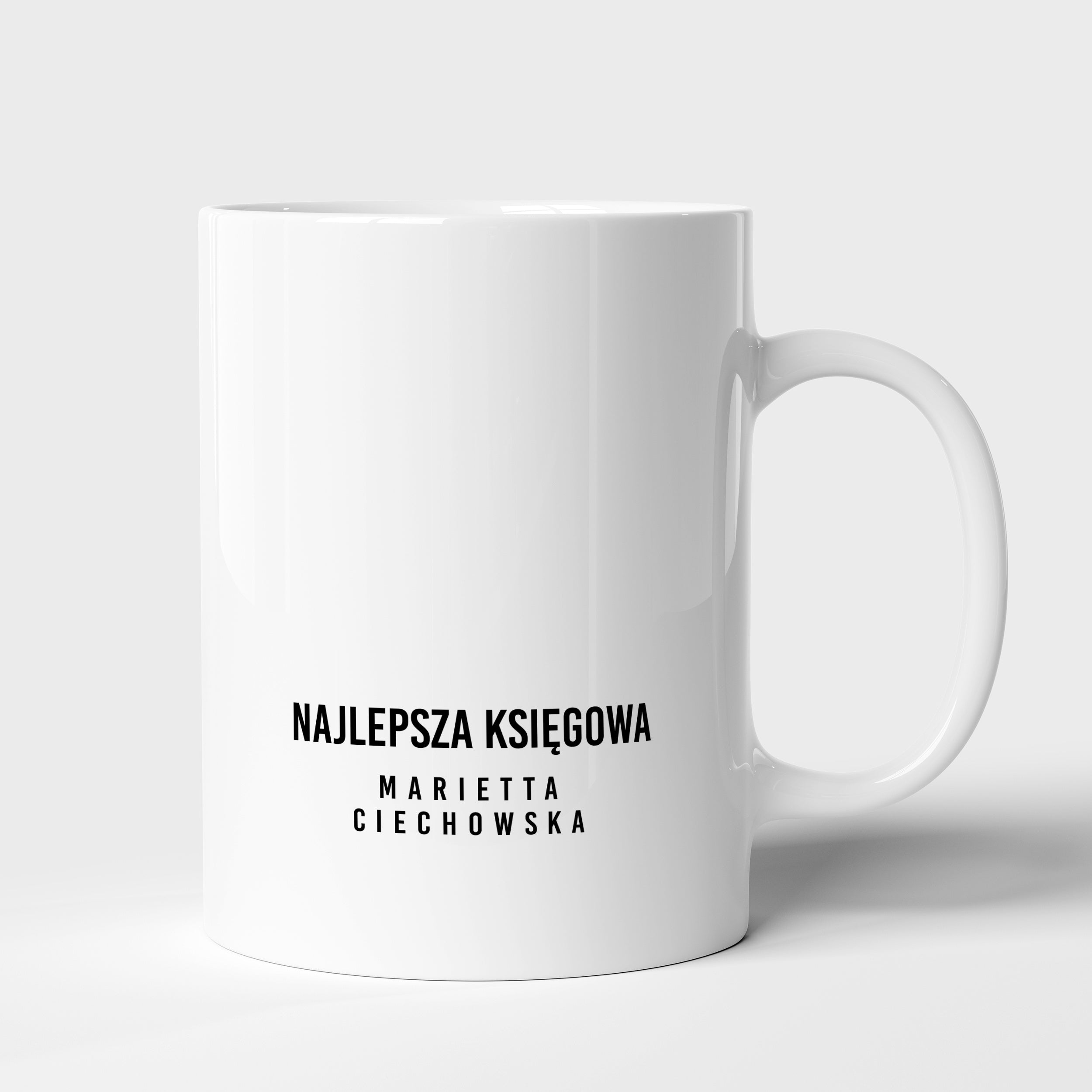 Kubek z dedykacją - prezent dla księgowej na urodziny