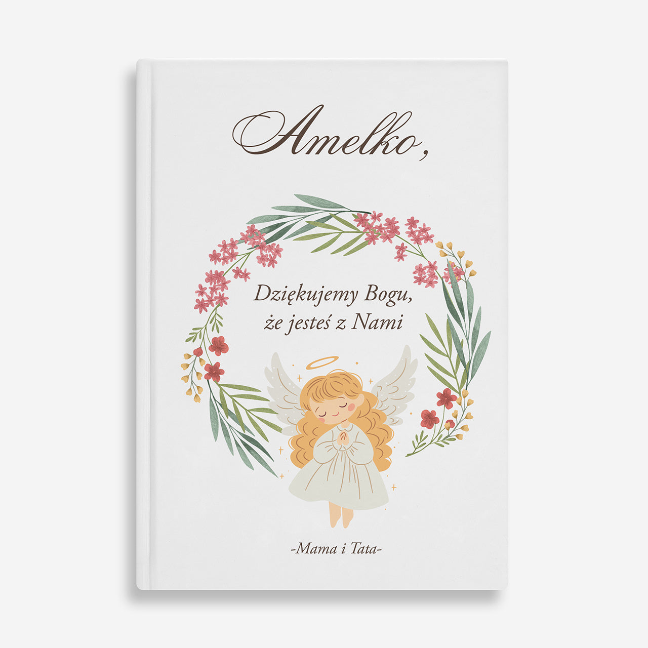 Biblia na chrzest dla dziewczynki - pamiątka chrztu świętego Biblia personalizowana prezent na Chrzest dla dziewczynki